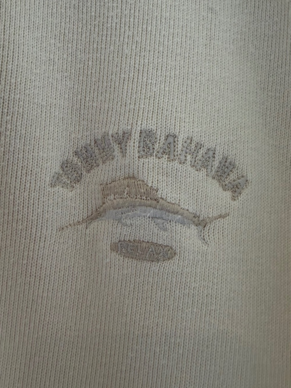 Tommy Bahama Men's Ivory Pullover Aruba Half Zip Knit Relax Fit, Size XL - Picture 6 of 15